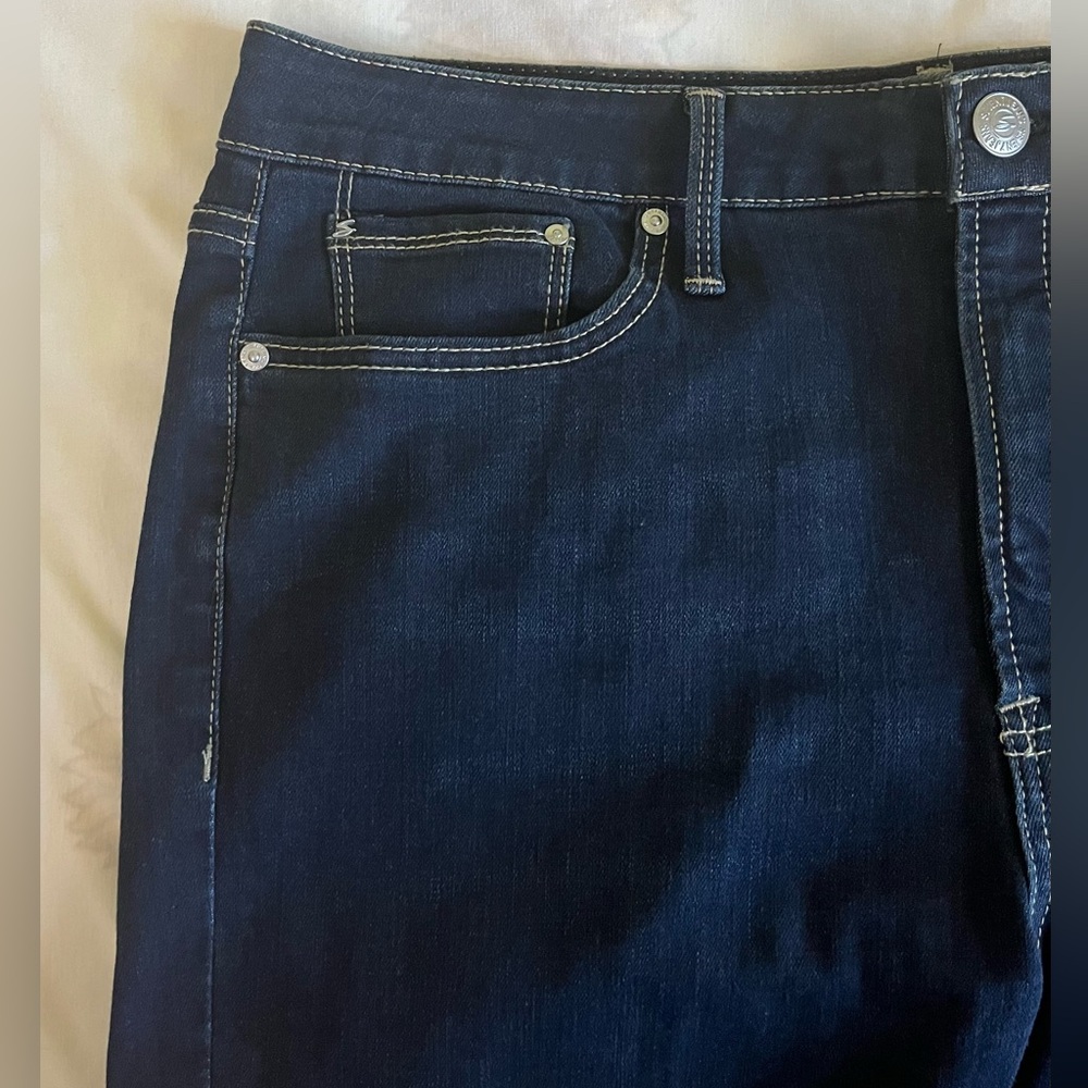 Seven7  High Rise Vintage Straight Blue Jeans Women’s Sz 14‎ - Picture 8 of 13